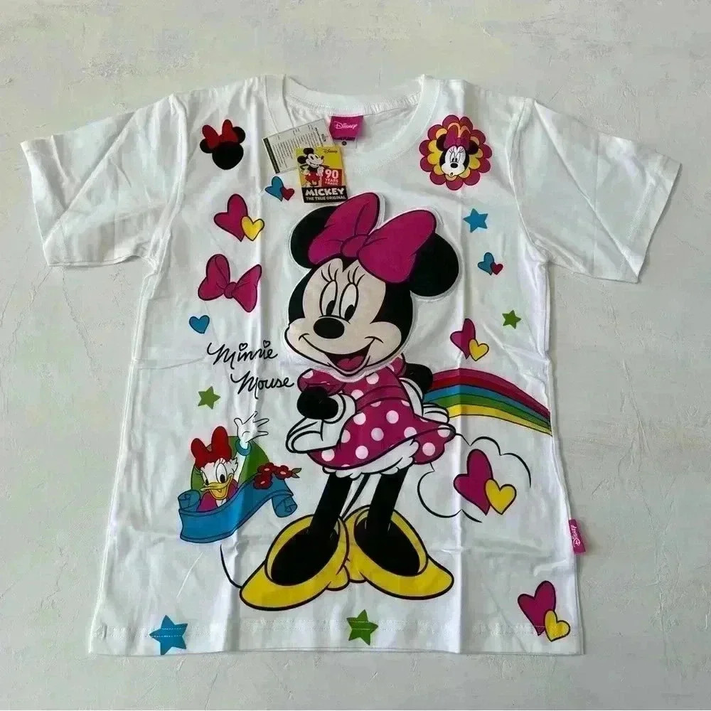 Minnie Mouse 3D Head TShirt Girls NWT